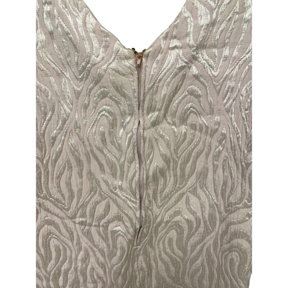 Vintage 60s Feather Cuff Brocade MOD Cocktail Dress Buttons The Collection Small - Picture 5 of 16